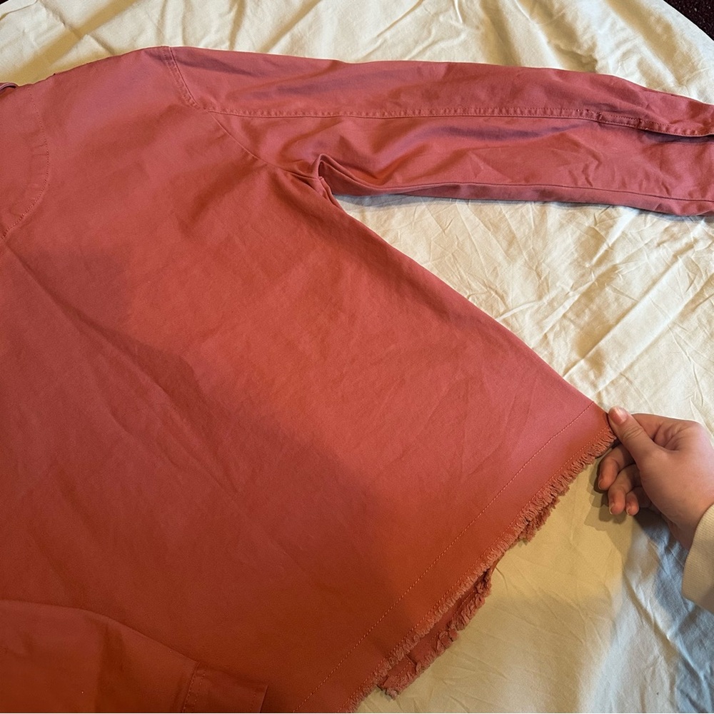 Salmon Button Down Jacket - Picture 9 of 9